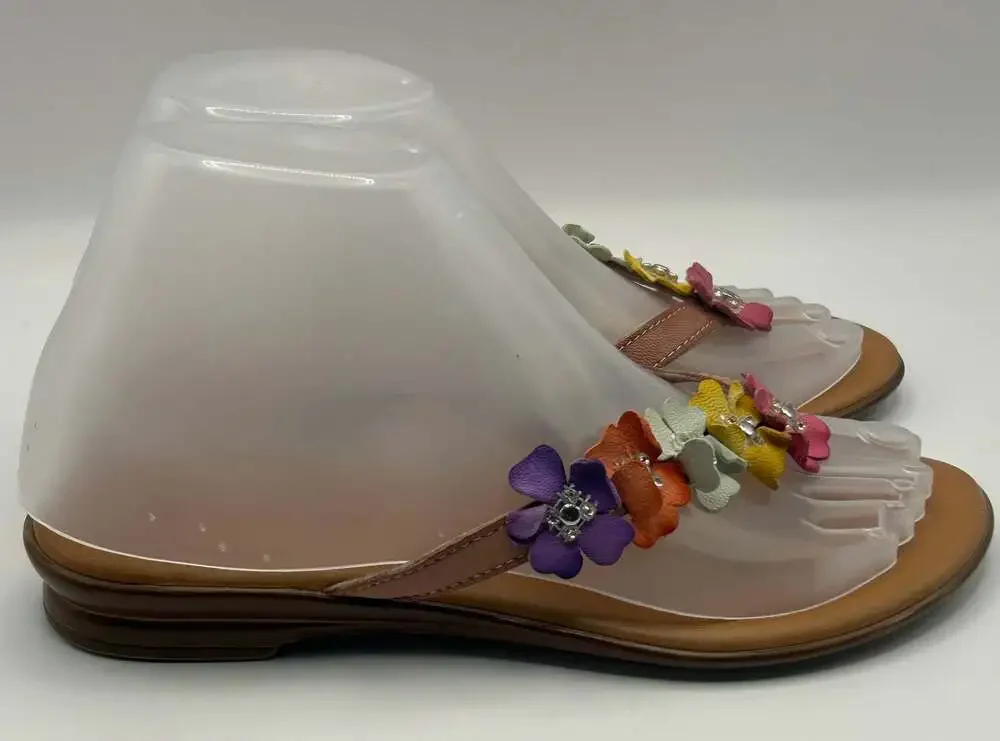 Italian Shoemakers Xolani Floral Rhinestone Wedge Sandals